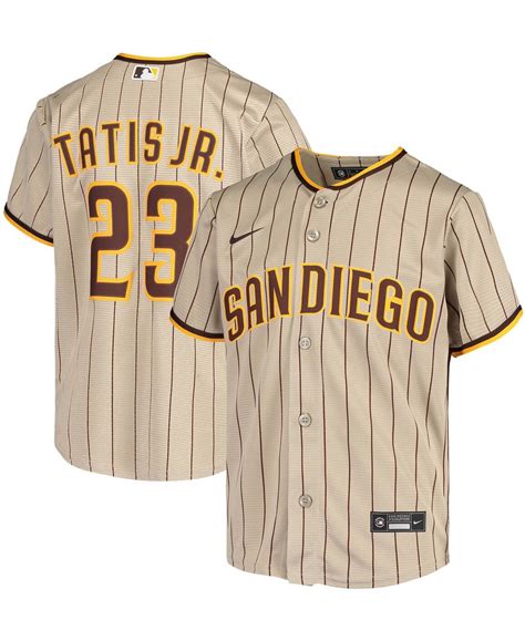 san diego padres nike official replica home jersey - youth|san diego padres apparel.